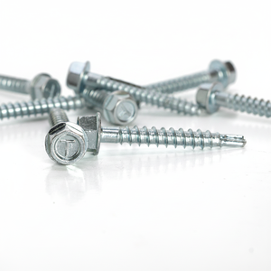 Tornillo Autoperforante con Cabeza Hexagonal, Acero Galvanizado, Rosca Gruesa, Métrico - Product Image 1