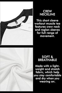 Color Block Short Sleeve T Shirts Men Summer <b>Raglan</b> T-shirt Fashion Hip Hop <b>Top</b> Tees Simple Style Blank Shirt - Product Image 5