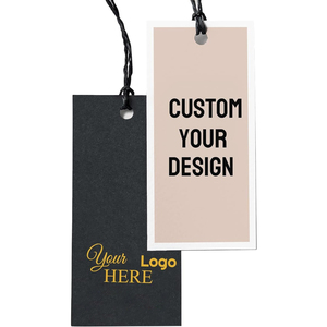 Best Manufacture And Supplier Custom <b>Embossed</b> Logo Paper <b>Card</b> Garment Tags Paper Hang Tag for Online Sale - Product Image 1
