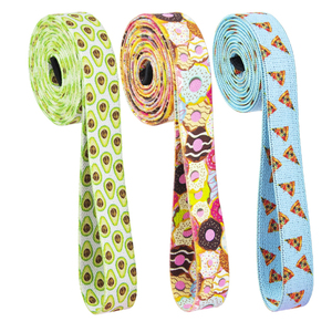 Bandes d'exercice personnalisées haute élasticité pour femmes, pour hanches, fesses et cuisses, 600*50mm, lot de 4, rose, mini bandes de résistance en boucle - Product Image 4