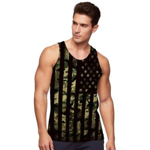 Camisetas Deportivas Personalizadas OEM para Hombre, Estilo Stringer, sin Mangas, Holgadas, Blancas, de Poliéster, para Gimnasio y Running - Product Image 1
