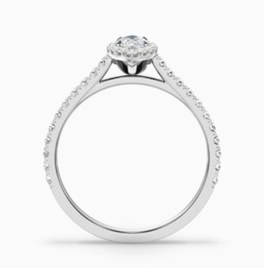 Bague de Fiançailles en Moissanite Taille Marquise avec Sertissage Griffe en Argent Sterling 925 Plaqué Or Rose, Élégante et Délicate, Idéale pour les Fêtes - Product Image 5