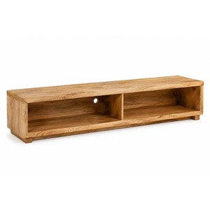 Consola de TV Rectangular Minimalista de Madera de Mango con Gestión de Cables - Venta al por Mayor - Product Image 1