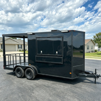 Remorque alimentaire fermée personnalisable, norme américaine, cuisine mobile entièrement équipée, remorque de concession pour café, pizza, glaces, hot-dogs