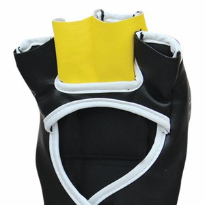 Lightweight Boxing MMA Grappling Half-Finger Leather <b>Gloves</b> Punching Training Equipment <b>Moisture</b> Wicking Waterproof Custom Logo - Product Image 6