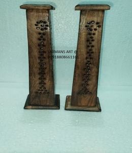 Bâtons d'encens en bois de manguier sculpté à la main Brûleurs de tour hexa pour parfum de maison en gros de l'Inde - Product Image 2