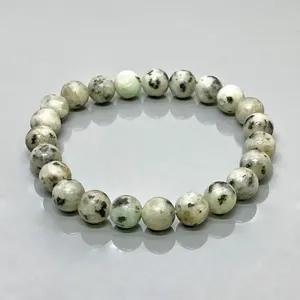 Natural Kiwi Jasper 8mm Smooth Round AA Grade Gemstone Beads <b>Stretch</b> <b>Bracelet</b> Healing Jewelry Wholesale - Product Image 6