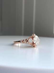 Designer <b>Vintage</b> Style Wedding <b>Ring</b> Oval Cut Moissanite Engagement <b>Ring</b> 14K <b>Gold</b> Antique Style Women's Party Gifts Fine Jewelry - Product Image 4
