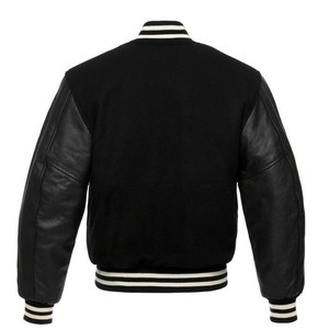 Wholesale Blank Bomber College Jacket <b>Men</b> Letterman Varsity Jackets Custom Sublimation University Baseball Jacket for <b>Men</b> 2024 - Product Image 2
