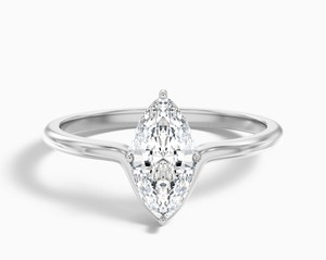 Marquise Cut Moissanite <b>Ring</b> 925 Sterling <b>Silver</b> Yellow Gold Plated Luxury Classic <b>Solitaire</b> Engagement Wedding Anniversary - Product Image 3