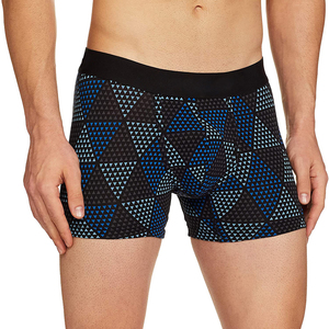 Calzoncillos bóxer de algodón de punto suave para hombre, corte medio, color verde sólido, con elastano/modal, sin costuras, transpirables, con estampado digital. - Product Image 2