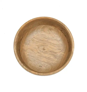 Tazón para Servir Ensaladas FAIZA CRAFT, Tallado en Madera de Mango, Diseño Tribal, Ecológico, Desechable, 0.05 kg, para Uso en el Hogar y Camping, Listo para Fiestas - Product Image 4