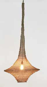 Luminaire suspendu LED en fer tissé à la main Sonnet Decor, design bohème moderne, lumière blanche chaude 3500K, CRI 80, résidentiel - Product Image 1