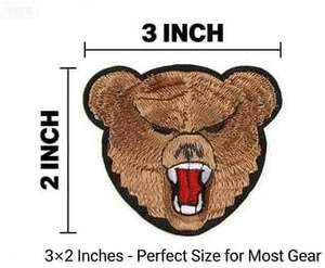 Parches Bordados de Animales de Alta Calidad - Termoadhesivos, para Coser, Diseños de Lobo/Oso/Tigre/Águila Calva para Chaquetas, Mochilas, Gorras - Product Image 2