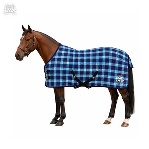 Manta para caballo de verano e invierno, de algodón puro y poliéster, tipo gofre, media cruz, surcingle, MOQ bajo - Product Image 2