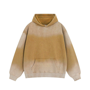 Sudadera con efecto acid wash, ligera, de tela de algodón transpirable, suave y cómoda, estilo vintage, perfecta para uso diario informal. - Product Image 1