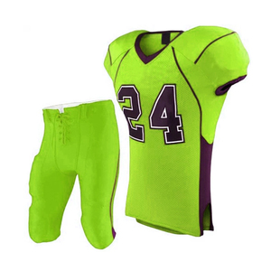 Ensemble de maillots de football américain pour hommes, col en V, imprimé par sublimation, numéro 48, bleu foncé, rayures rouges, évacuation de l'humidité, 100% polyester - Product Image 6