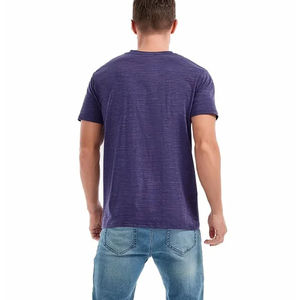 Camiseta de hombre 100% algodón, diseño de logotipo personalizado, cuello redondo, de alta calidad, estilo oversize, corte relajado, estilo urbano, camiseta básica para hombre - Product Image 5