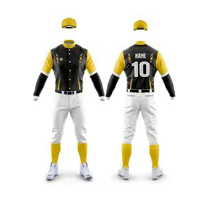 High Quality Men's Custom Baseball Uniform-Latest Design Breathable Lightweight Moisture Wicking Custom <b>Printed</b> Embroidered - Product Image 1