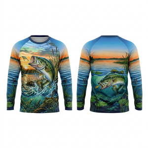 Camiseta de Pesca Unisex Personalizada 100% Poliéster, Transpirable, de Secado Rápido, de Alta Calidad, Sublimada, de Manga Larga - Product Image 3