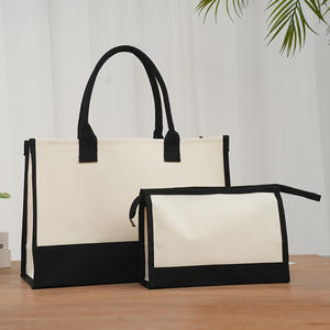 Bolsa de Compras de Lona Serigrafiada, Profesional, Negra, con Base Ancha, para Uso Diario - Product Image 2