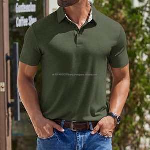 Camisetas Polo Nuevas, Modernas e Informales para Hombre, de Verano, Manga Corta, Color Liso, Camisetas Polo de Alta Calidad - Product Image 4