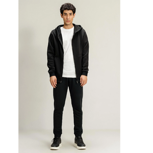 Cotton Made <b>Men</b> Casual Winter Breathable <b>Thermal</b> Quick Dry Plus Size Slim Fit Tracksuit Long Sleeve Zipper Puff Printing Logo - Product Image 2