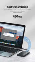 OEM ODM 2,5 Zoll SATA HDD Gehäuse USB3.0 Tragbares Externes Festplattengehäuse für 2,5 Zoll SSD HDD