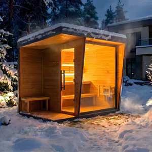 Estética de Lujo con Diseño de Integración Perfecta con el Jardín, Vista Panorámica, Sauna Exterior Tradicional Modular de Primera Calidad - Product Image 1