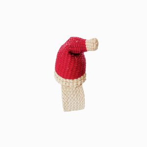 Anillo para Servilletas con Diseño de Gorro de Santa Claus, Tejido a Mano con Ratán Ecológico, Decoración Navideña Creativa y Premium para la Mesa, Accesorio Rústico para la Cena Navideña - Product Image 3