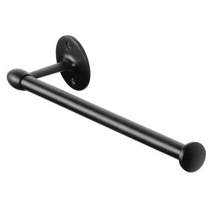Matte Black Modern Stainless Steel Wall-Mounted <b>Paper</b> Towel Holder Single Arm Organizer for Restaurant Hotel Use <b>Kitchen</b> - Product Image 1