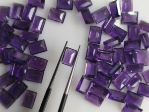 Ametyste africaine naturelle 7x5MM taille baguette, violet, meilleure qualité, pierres précieuses en vrac pour la fabrication de bijoux - Product Image 5