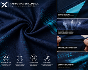 X Sports City Men Sportswear Team & Sports Uniforms <b>Set</b> 100% Polyester OEM/ODM Multiple Color 100% Customized Digital Printing - Product Image 5