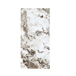 Dalles en porcelaine imitation granit 1200x2400mm, blanc brun, design pierre naturelle, finition brillante, carreaux GVT PGVT - Product Image 1