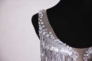 Trajes de Baile Transpirables con Flecos de Pedrería Bordados, Hechos a Medida Según las Demandas del Cliente, Color Personalizado, Precio Competitivo para Adultos - Product Image 6