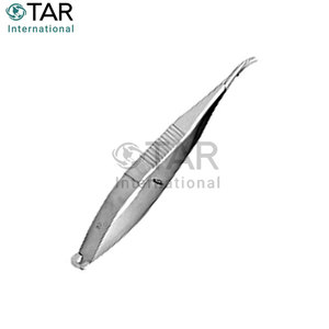Portaagujas Castroviejo de cuerpo corto, curvado, de acero inoxidable, instrumentos médicos quirúrgicos, aprox. 115 mm, Control - Product Image 6
