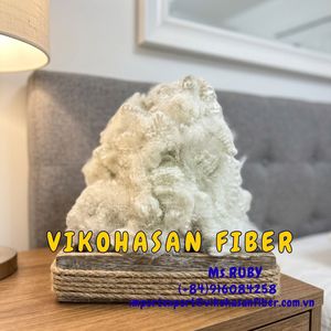 Fibra de Poliéster Virgen Hueca 4D HD Blanca sin Silicona Vikohasan PSF, Material de Relleno Seco, Certificado OEKO-TEX, Venta al por Mayor - Product Image 4