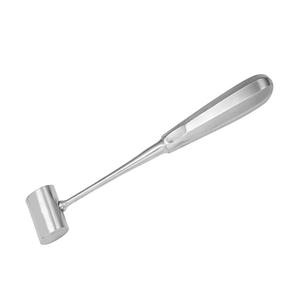 Maillet dentaire double tête de qualité supérieure en acier inoxydable, marteau chirurgical orthopédique pour os avec faces interchangeables en nylon, CE ISO - Product Image 5