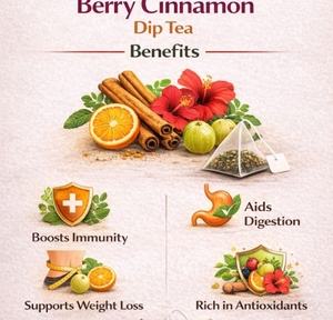 Berry Cinnamon Dip Tea Bag Strong Berry Notes With Cinnamon Finish No Artificial Flavors Added - Product Image 4