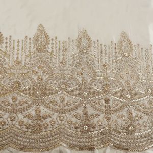 Premium Sequence Embroidery Fabric For Women Fashion Wear Designer <b>Garments</b> Party Wear Dresses Kaftan Abaya Bridal Wear - Product Image 6