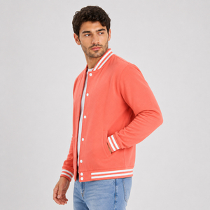 Varsity <b>jacket</b> designed for practical comfort with modern fit and sporty visual appeal for active casual everyday fashion use - Product Image 4