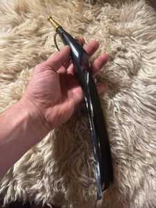 Chausse-pied long en corne de buffle naturelle, outil de mise à l'aise pour chaussures, aide à enfiler les chaussures, accessoire fait main - Product Image 4