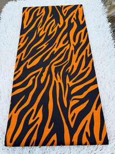 Tissu Wax Africain Dakar & Ankara 100% Coton 6 Yards Premium Véritable Pagne Hollandais Grand Or - Product Image 4