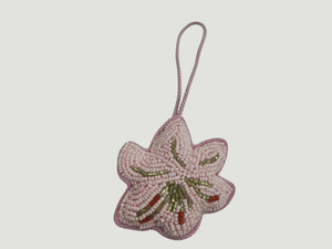 Breloques de sac en verre à vin faites à la main uniques, motifs bohèmes, broderie de perles de rocaille, breloques pour clés - Product Image 6