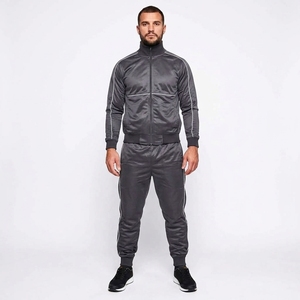 Custom <b>Women's</b> Breathable 100% Cotton Sports Tracksuit Set Full Zip Jacket with Contrast Stripe Athletic <b>Jogger</b> Pants - Product Image 5