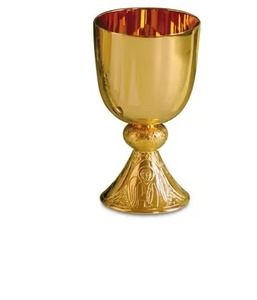 Cáliz de Comunión de Metal para la Iglesia, para la Oración Religiosa y Eventos Sagrados - Product Image 1