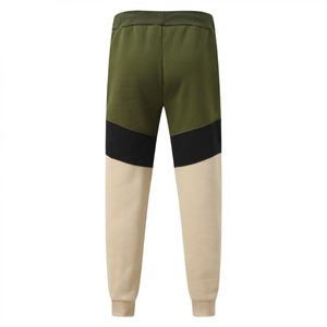 Pantalon de survêtement unisexe à blocs de couleur, longueur intégrale, taille élastique, décontracté, pour l'automne, coupe classique, mélange coton et élasthanne - Product Image 6