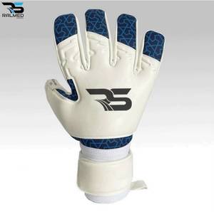 Football Goalkeeper Gloves German Latex 4mm Full Finger Non-Slip Breathable Adjustable Wrist <b>Strap</b> Unisex Sports Gear - Product Image 1