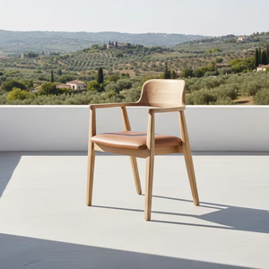 เก้าอี้รับประทานอาหารไม้เนื้อแข็ง Xillo Modern สำหรับระเบียงกลางแจ้งและสภาพแวดล้อมรีสอร์ท ออกแบบมาเพื่อการใช้งานในโครงการเชิงพาณิชย์ - Product Image 1