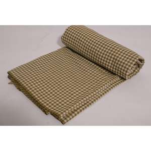 Eco-Friendly Cotton Handloom Check Fabric Indian Plaid Cloth Soft Lightweight Sewing Craft Dress Curtain Shirt Material Yard - Product Image 3